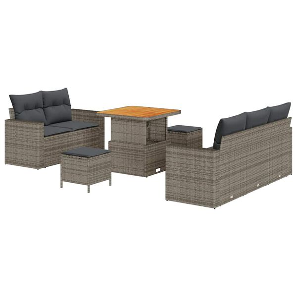 vidaXL Aia Diivanikomplekt padjaga ladustamisega 8 pcs Hall