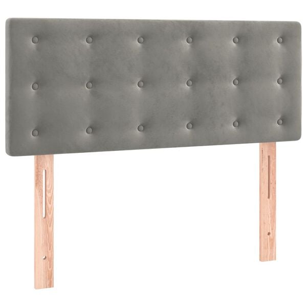 vidaXL voodipeats, helehall, 80x5x78/88 cm, samet