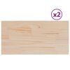 vidaXL lauaplaadid 2 tk, ristk&uuml;lik, 90x45x1,7 cm, m&auml;nnipuit