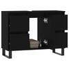 vidaXL vannitoakapp, must, 80 x 33 x 60 cm, tehispuit