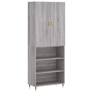 vidaXL k&otilde;rge kapp, hall Sonoma tamm, 69,5 x 34 x 180 cm, tehispuit