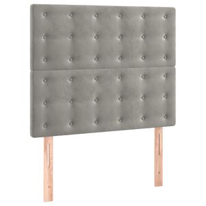 vidaXL peatsiplaat, helehall, 80 x 5 x 118/128 cm, samet