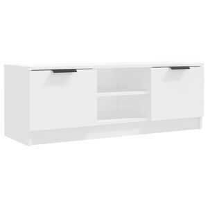 vidaXL telerikapp, valge, 102x35x36,5 cm, tehispuit