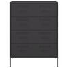vidaXL puhvetkapp, must, 68 x 39 x 89 cm, teras