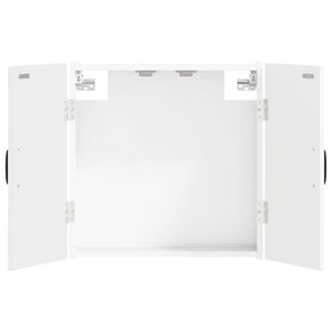 vidaXL Dartboardi kapp UTRECHT K&otilde;rgl&auml;ikega valge 52,5 x 10,5 x 53,5 cm