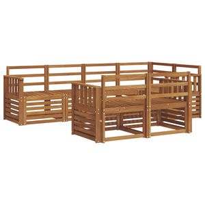 vidaXL Nurgadiivanikomplekt 7 pcs Neutraalne