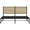 vidaXL metallist voodiraam ilma madratsita Sonoma tamm 140x190 cm