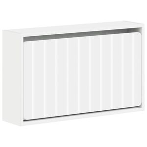 vidaXL Seinale kinnitatav jalan&otilde;ude kapp ZWOLLE 71 x 17 x 43 cm Valge