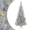 vidaXL J&otilde;ulupuu koos 300 LED-iga koos alusega H&otilde;bedane 240 cm PET