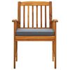 3058093 vidaXL 9 Piece Garden Dining Set with Cushions Solid Acacia Wood (45963+312130+2x312131)