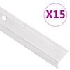 vidaXL trepikaitsmed L-kujulised 15 tk, alumiinium, 100 cm, h&otilde;bedane