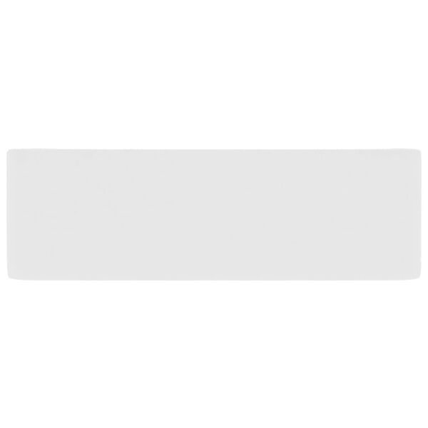 vidaXL luksuslik valamu, matt valge, 41 x 30 x 12 cm, keraamiline