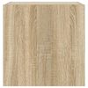 vidaXL teleri seinakapid LED-tuledega 2 tk, Sonoma tamm, 40,5x35x40 cm
