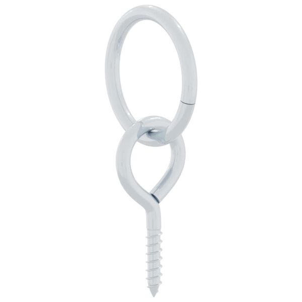 vidaXL hobuse sidumisr&otilde;ngad silmakruvidega 3 tk, h&otilde;bedane, teras