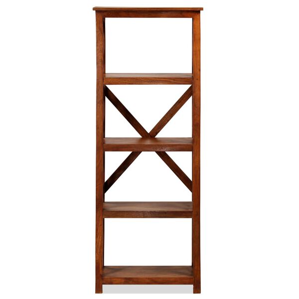 vidaXL raamaturiiul, akaatsiapuit, meeviimistlus 60 x 30 x 160 cm