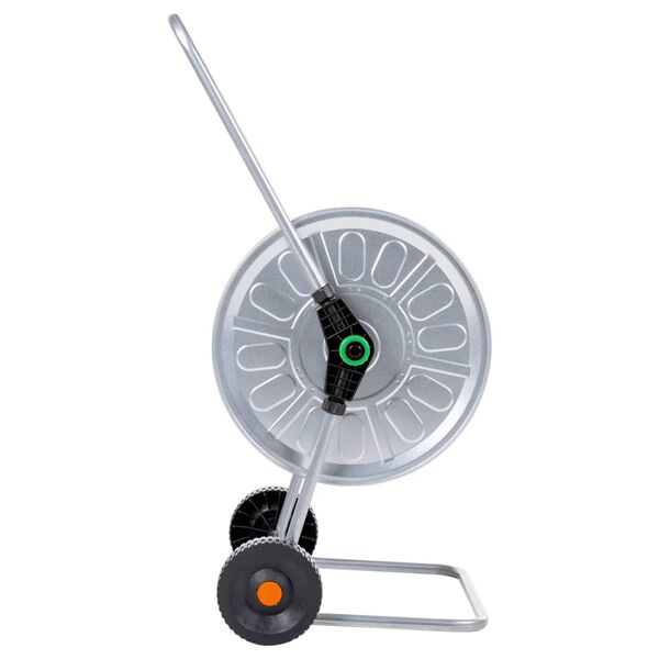 vidaXL voolikurull käruga, 80 m või 50 m vooliku jaoks, teras