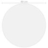 vidaXL lauakaitse, läbipaistev, Ø 80 cm, 2 mm, PVC