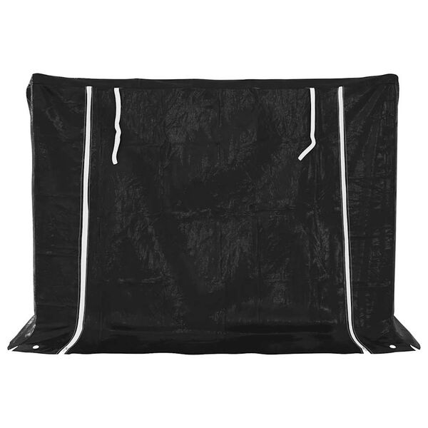 vidaxL k&uuml;ttepuude riiul vihmakattega, 150,5x100,5x110,5 cm