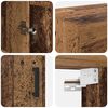 vidaXL Seinakapp Vana puit 69,5 x 34 x 90 cm Tehispuit
