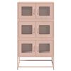 vidaXL Highboard Pink 68x39x123 cm Teras