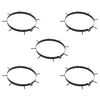 vidaXL Muruniiduki klamber nurgaga 5 pcs Must &Oslash; 320 mm Raud