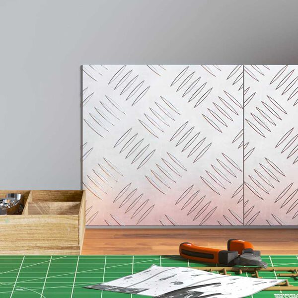 vidaXL Astme katte Kandiline 2 pcs H&otilde;bedane 20 x 20 cm Alumiinium