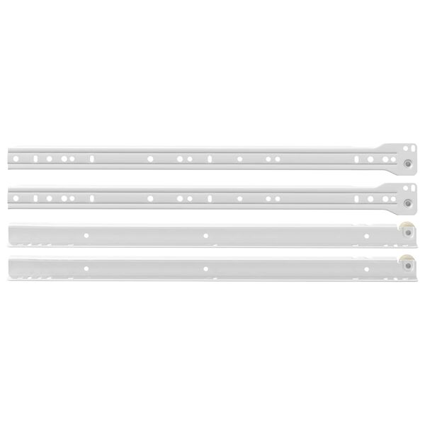 vidaXL Sahtli liug 49 pcs Valge Teras