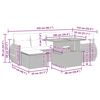 vidaXL 8-osaline aiadiivani komplekt patjadega, hall, rotang/akaatsia