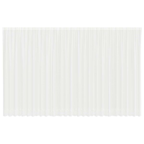 vidaXL Lina Kardin kardinatega Lilled Valge 300 x 750 cm Pol&uuml;ester