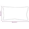 vidaXL Padi padjaga Valge 61 x 41 x 20 cm Pol&uuml;ester