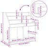 vidaXL Laste Raamatuhind Suitsetatud tamm 72,5 x 29,5 x 69 cm