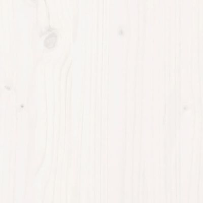 vidaXL seeniorivoodi, valge, 120 x 200 cm, männipuit