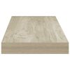 vidaXL seinariiul, tamm, 60 x 23,5 x 3,8 cm MDF