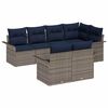 vidaXL Aia Diivanikomplekt padjaga 7 pcs Hall pol&uuml;rotang
