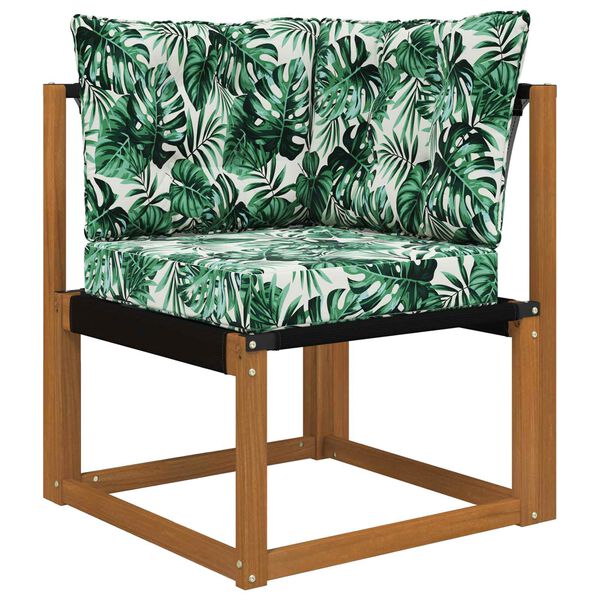 vidaXL V&auml;lim&ouml;&ouml;blitugi patja 3 pcs Lehe muster Pol&uuml;ester