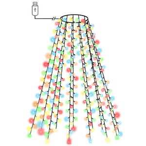 vidaXL kuusetuled, 150 LEDi, v&auml;rviline, 150 cm