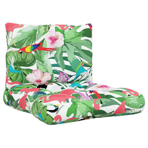 vidaXL euroalustest diivani istmepadjad 2 tk, mitmev&auml;rviline, kangas