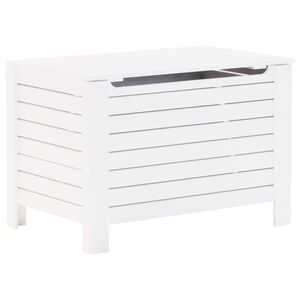 vidaXL kaanega hoiukast "RANA" valge, 100 x 49 x 54 cm, m&auml;nnipuit