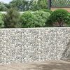 vidaXL gabioon-taimelava, tsingitud teras, 150 x 20 x 100 cm