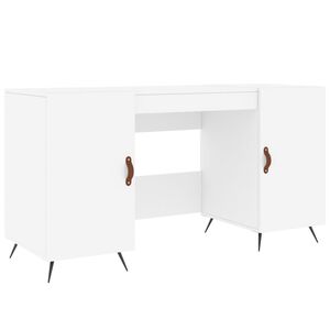 vidaXL kirjutuslaud, valge, 140 x 50 x 75 cm, tehispuit