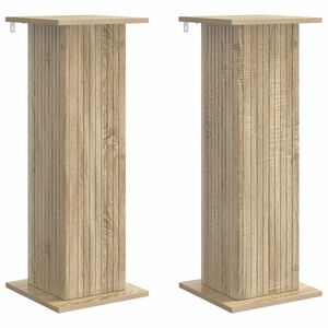 vidaXL Taimede alus 2 pcs Sonoma tamm 30,5 x 30 x 80,5 cm Tehispuit