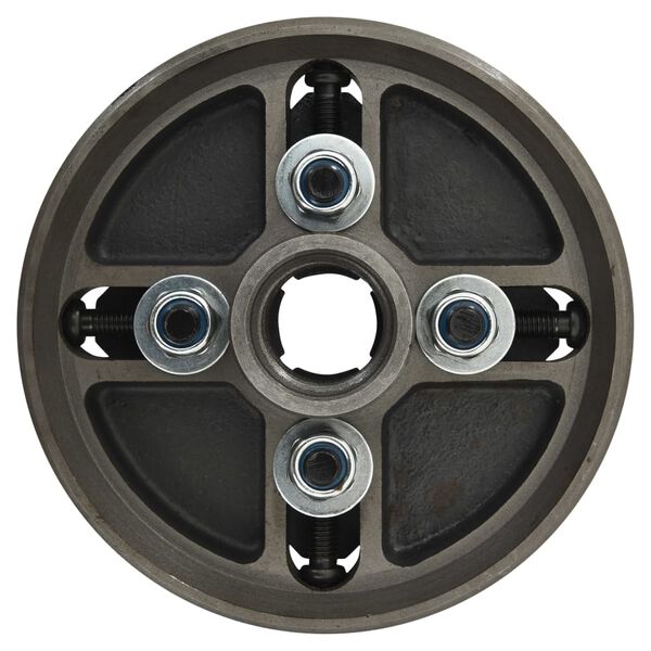 vidaXL 4 haaratsiga puiduhoidik M33 &uuml;hendus, teras, must 150 x 63 mm