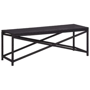 vidaXL aiapink 120 cm, pol&uuml;rotang, must