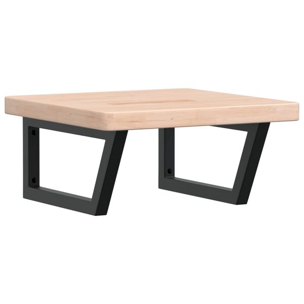 vidaXL seinale kinnitatav valamuriiul, teras ja tammepuit