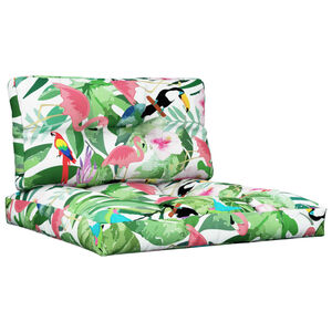 vidaXL euroaluse istmepadjad, 2 tk, mitmev&auml;rviline, kangas