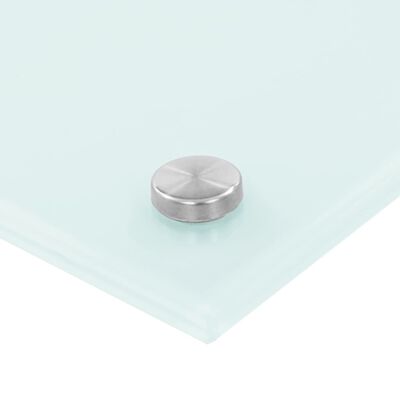 vidaXL köögi pritsmekaitse, valge, 100 x 40 cm, karastatud klaas