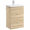 vidaXL Vannitoa m&ouml;&ouml;bleset Sonoma tamm 61 x 40 x 84,5 cm Tehispuit
