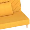 vidaXL 2-kohaline diivanvoodi patjadega, kollane, kangas