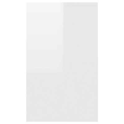 vidaXL puhvetkapp 3 sahtliga, kõrgläikega valge, puitlaastplaat