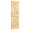 vidaXL Libisev uks NARVIK Naturaalne ja must 70 x 210 cm (213,5 cm)